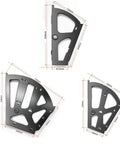 Heavy Duty Stainless Steel Furniture Hinges For Drawers And Cabinets Foldable Self Installing Shoe Rack Hardware shown from multiple angles with measurements.