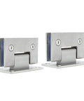 Heavy Duty Stainless Steel Door Hinges Set Of 2 Rock Solid 90 Degree Corner Brackets for closet cabinet bathroom installation