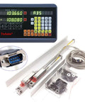 Two Axis Digital Readout DRO For Milling And Lathe Machines, 16 Inch And 38 Inch Travel, display and scales with cables
