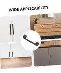 Black Cabinet Door Handles And Pulls Set For Vintage Style Kitchen Wardrobe And Furniture Hardware Durable Easy Install Drawer Pulls Two Pack in different settings