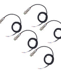 Inductive Proximity Switch Kit With 10mm Sensing Distance 2 Wire Normally Open IP65 Proximity Sensor For AC DC 0 To 250V 150Hz 400mA Output Rock Solid ABS And Aluminum Alloy Housing Easy Mount, 5-pack