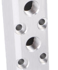 Built To Last Aluminum Air Manifold for Shop Use showing 3 Way 5 Port Pneumatic Block Splitter with NPT threads