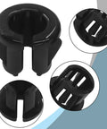 Opened Snap Bushing Set 3 By 8 Inch Heavy Duty Nylon Cable Hole Grommets For Wiring And Electrical Protection, Black OSB10