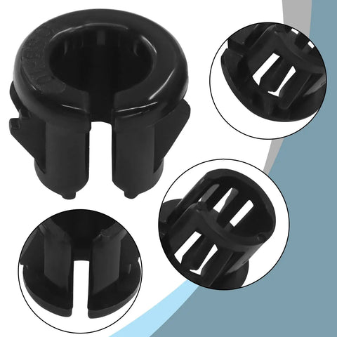 Opened Snap Bushing Set 3 By 8 Inch Heavy Duty Nylon Cable Hole Grommets For Wiring And Electrical Protection, Black OSB10