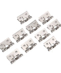 Concealed Door Hinges Set 10 Pcs Stainless Steel Butt Hinge For Cabinets And Furniture Easy Install High Load Bearing Wear Resistant Hidden