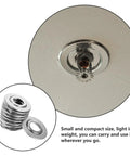 Score Some Style Points By Installing These Stainless Steel Fire Sprinkler Escutcheon Covers 10 Pack Recessed Decorative Caps In Three Quarter Inch Size Snug Fit And No Brainer Install Guaranteed To Impress. Close-up of a recessed stainless steel sprinkler cap.
