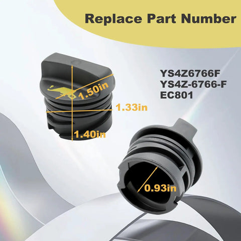 Engine Oil Filler Cap For Ford Explorer Edge Escape Fusion Focus Transit Connect Fiesta Mustang Lincoln Replacement YS4Z-6766-F