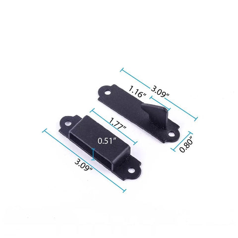 Black Wrought Iron Floral Ring Pull Gate Latch For Fence And Door With Mounting Hardware detailed measurements