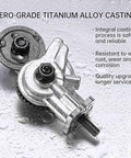 Close-up of Heavy Duty Electric Drill Shear Conversion Kit That Clamps Straight In To Rip Steel Aluminum Copper And Drywall Like Butter Fast Twist Lock Chuck Mount.