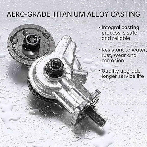 Close-up of Heavy Duty Electric Drill Shear Conversion Kit That Clamps Straight In To Rip Steel Aluminum Copper And Drywall Like Butter Fast Twist Lock Chuck Mount.