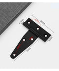 Beefy Heavy Duty Black Iron T Hinge With Screws For Outdoor Fencing And Barn Doors Rustproof Gate Hardware with measurements