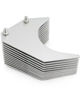 Straight-Up Heavy Duty Pushing Block For Commercial Tomato Slicer Three Sixteenths Replacement Mandrel dishwasher safe silver block