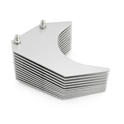 Straight-Up Heavy Duty Pushing Block For Commercial Tomato Slicer Three Sixteenths Replacement Mandrel dishwasher safe silver block