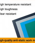 Pro Grade Anti Static Work Mat For Electronics Repair 2mm Thick Non Slip Wear Resistant Soldering Bench Mat with layers