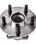 Front view of Rear Wheel Bearing And Hub Assembly Drop In Ready For 2009 2010 Pontiac Vibe 2009 2013 Toyota Matrix And 2009 2019 Corolla FWD With 5 Stud Hub And ABS 1.8L L4 Engine