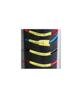 Hardcore Heavy Duty Heat Shrink Cable Label Tubes 19Mm Polyolefin Wrap With Triple Shrink Ratio featuring bold black lettering on bright yellow tubing for rock solid wire marking and tight cable management.