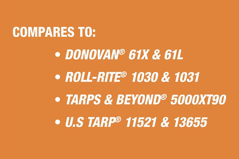 Comparison list of tarp motors including 600W 12V Electric Tarp Gear Motor With Bronze Gear And 90:1 Ratio, Weatherproof Chrome Cover.