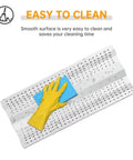 Heavy Duty Thick 9Mm Stainless Steel Cooking Grates Four Pack Heat Plates Flame Tamers For Blaze Grill Replacements being cleaned with a sponge.