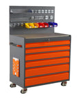 Heavy Duty Mobile Tool Cart Storage Organizer On Wheels For CNC Tools Drill Bits Screws And Small Parts Cabinets And Racks For Warehouses