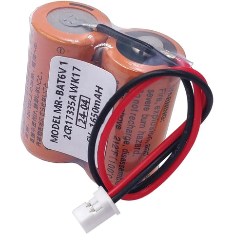 Six Volt 1650mAh Beefy Lithium Backup Battery Pack For MR J4 Servo CNC PLC Memory And Alarm Backup Power 2CR17335A WK17 Compatible