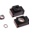 Black BK10 BF10 Ballscrew End Supports Set - Heavy-Duty Ballscrew Bearing Block Bracket For SFU1204 And CNC Router, High Precision, Rigid, Sealed And Greased, Smooth Rotation And Easy Mounting.