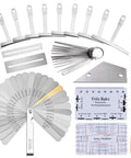 Guitar Luthier Tool Set With Fret Crowning File Radius Gauges Feeler Gauges Needle File String Action Ruler And Fingerboard Guards