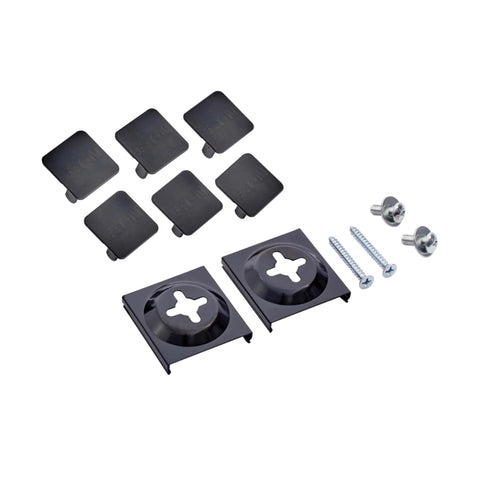 Mounting hardware for 12 Outlet Power Strip With 15 Foot Heavy Duty Metal Housing Built Tough And Mountable Wall
