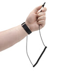 Hand wearing ESD Wrist Strap With Grounding Cable And Detachable 5ft Cord For Safe Static Discharge Reducing Shock Risk With 1M Ohm Resistor