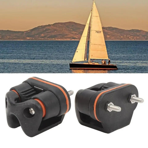 Beefy Quick Release Rope Cleat For Boats With Marine Grade Cam Cleat And Ball Bearing Action next to a sailing boat