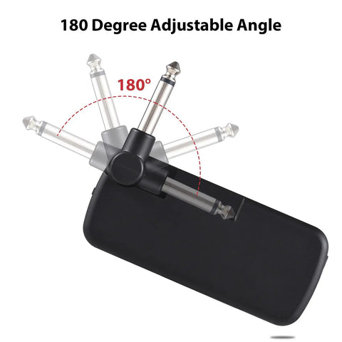 Mini Guitar Amp You Can Take Anywhere Portable Headphone Guitar Amp With Three Built In Speaker Simulations Plug And Play For Electric Guitar OTG Recording Easy GUI On The Go Practice with adjustable 180-degree angle plug.
