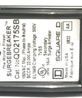 Close-up of a SurgeBreaker 25kA Heavy Duty Beefed Up Home Surge Protector For 120 And 240V One Phase Three Wire Panels