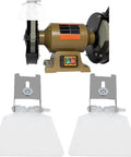 Two Pack Bench Grinder Eye Shields Replacement Kit For Most Bench Grinders, Plexiglass Guards, Fits 125 And 150 Models