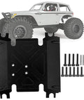 Axial Wraith Aluminum CNC Faceplate Replacement For 1 Tenth RC Car 90018 90048 with bolts and RC car in background