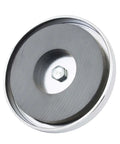 Heavy Duty Magnetic Flag Holder Set For Trucks And Trailers 8 Pack, showing 3.2 inch magnet with durable silver finish