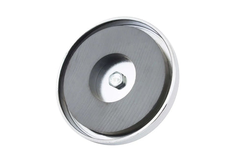 Heavy Duty Magnetic Flag Holder Set For Trucks And Trailers 8 Pack, showing 3.2 inch magnet with durable silver finish