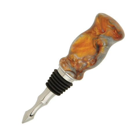 Kickass Five Piece Bottle Stopper Kit Bundle With Wide Cherry Wood Turnery Blanks For Slick Diy Home Bar Crafting And Cool Woodworking Projects That Totally Hit The Spot