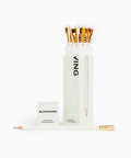 Pearlescent White Pencils, 12 Pack For Journaling And Writing, Incense Cedar, Premium Japanese Graphite, Balanced Lead