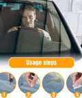 Driver using Windshield Crack Repair Kit Two Set With Quick Resin Formula For Fixing Chips And Star Shaped Cracks Glass Repair Fluid