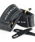Heavy Duty Butyl Inner Tubes 12.5x2.25 2 Pack With Angled Valves And 2 Tire Levers Replacement Inner Tubes For Electric Scooters Bikes And Mobility Scooters Fits 12.5x1.75 To 12.5x2.25