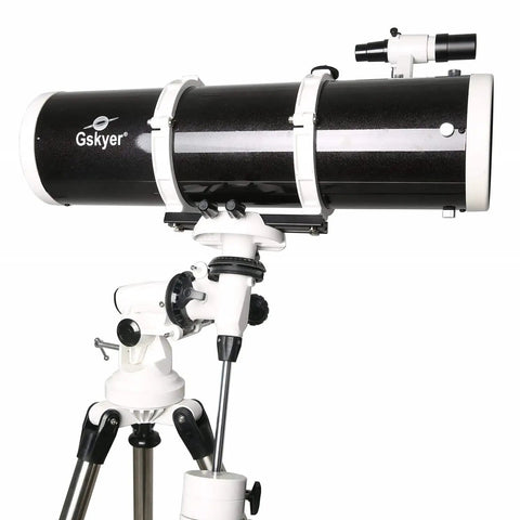 Side view of 130mm Reflector Telescope With Equatorial Mount For Beginners Featuring 5 Inch Aperture And High Transmission Optics