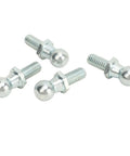 Rugged 13mm Ball Studs Gas Lift Strut Hardware Kit With 5 By 16 Inch 18 Thread Includes 4 Washers And Nylock Nuts For Car Hoods Trunks Doors Tool Boxes RVs Marine Cabinets And Trucks