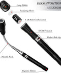 Must Have Magnetic Pick Up Tools Set With Telescoping Rods And Flexible LED Flashlight components detailed view
