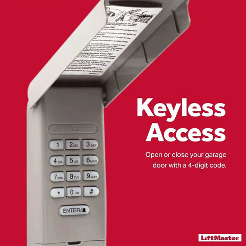 Wireless Garage Door Keypad For Easy Entry That Works With Openers With Safety Sensors From 1993 To Present, cover open