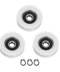 36 Tooth Nylon Motor Gear Set With Gear Clutch For Electric Tools Pro Grade Replacement 3 Piece Kit Durable Easy Install