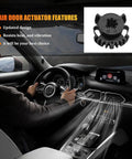 Interior view of a car with HVAC Blend Door Gear Kit and airflow, OEM 68214880AA for Dodge Durango and Jeep Grand Cherokee 2011-2018