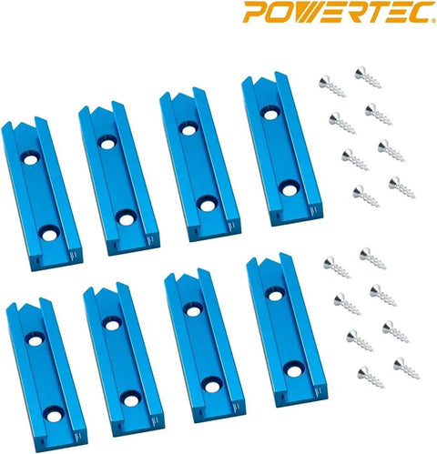 Double-Cut Universal T-Track And Intersection Kit, 4-Piece 48-Inch Aluminum T-Tracks With Two Sets Of 3-Inch Intersections