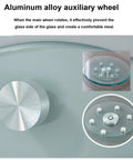Clear Tempered Glass Rotating Serving Tray Round Turntable For Dining Table 39 Inch Lazy Susan Organizer with aluminum base