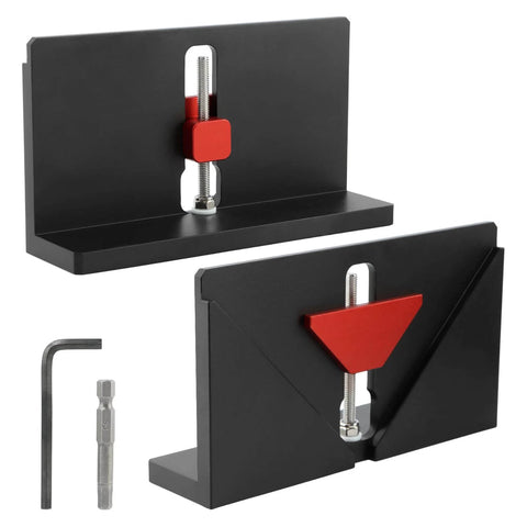 Two Pack Right Angle Spline Jig Set Built Tough For Box Joints And Adjustable Corner Dovetail Jig On Table Saws And Router Tables