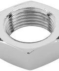 Beefy Chrome Steel Jam Nut 11/16 Inch 18 RH Fine Thread Right Hand Lock Nut For Heim Joints Rod Ends Tie Rod Ends Clevis Fittings Suspension Hardware Heavy Duty Secure Fit close-up