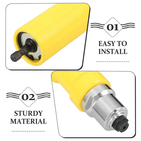 Effortless Electric Rivet Tool Adapter Kit Built From Rugged Plastic And Alloy Steel For Versatile Blind Riveting Projects Perfect For DIY Newbies And Pro Craftspeople Who Want Simple Heavy Duty Drill Attachments, close-up